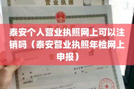 泰安个人营业执照网上可以注销吗（泰安营业执照年检网上申报）