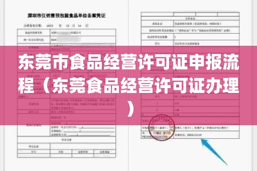 东莞市食品经营许可证申报流程（东莞食品经营许可证办理）
