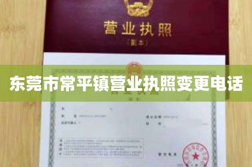 东莞市常平镇营业执照变更电话