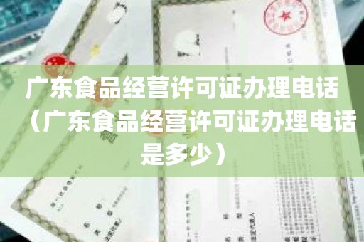 广东食品经营许可证办理电话（广东食品经营许可证办理电话是多少）