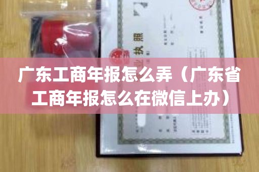 广东工商年报怎么弄（广东省工商年报怎么在微信上办）