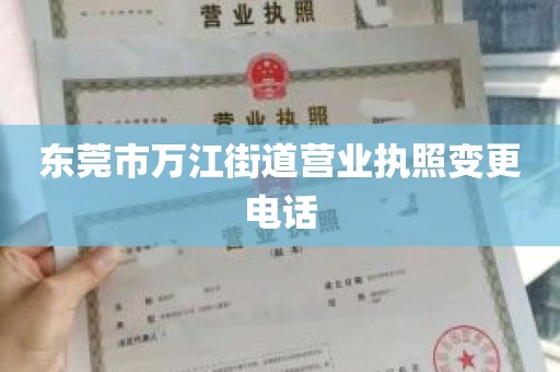 东莞市万江街道营业执照变更电话