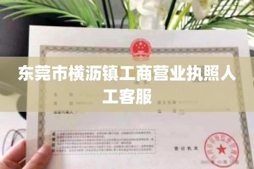 东莞市横沥镇工商营业执照人工客服