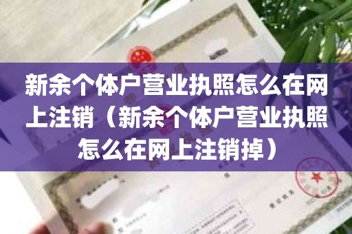 新余个体户营业执照怎么在网上注销（新余个体户营业执照怎么在网上注销掉）