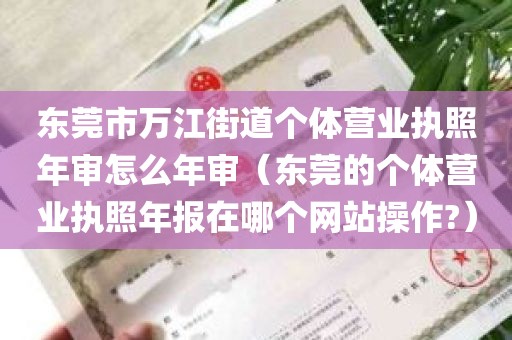 东莞市万江街道个体营业执照年审怎么年审（东莞的个体营业执照年报在哪个网站操作?）