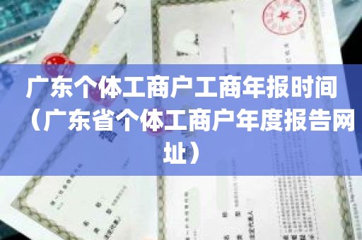 广东个体工商户工商年报时间（广东省个体工商户年度报告网址）
