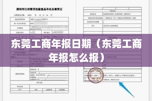 东莞工商年报日期（东莞工商年报怎么报）