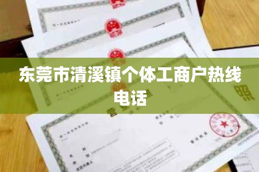 东莞市清溪镇个体工商户热线电话