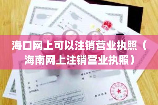 海口网上可以注销营业执照（海南网上注销营业执照）