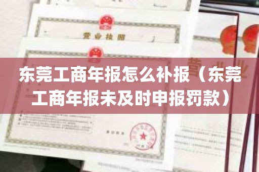 东莞工商年报怎么补报（东莞工商年报未及时申报罚款）