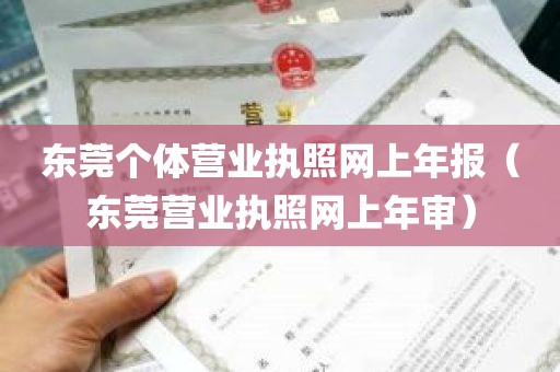 东莞个体营业执照网上年报（东莞营业执照网上年审）