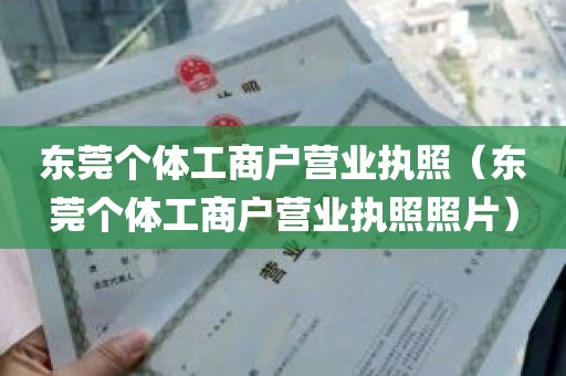 东莞个体工商户营业执照（东莞个体工商户营业执照照片）