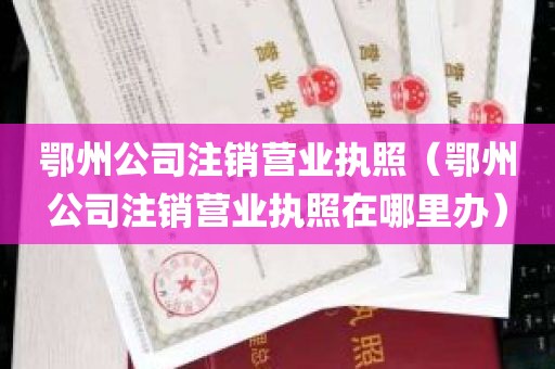 鄂州公司注销营业执照（鄂州公司注销营业执照在哪里办）