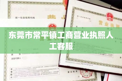 东莞市常平镇工商营业执照人工客服