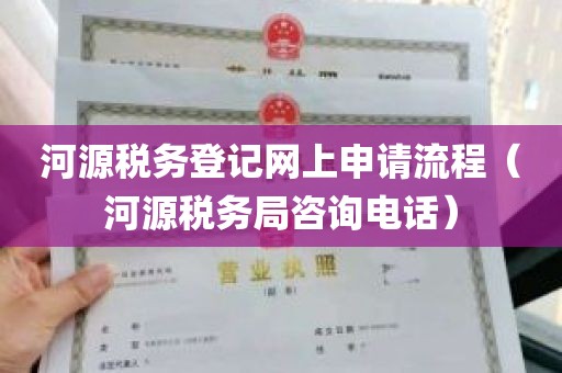 河源税务登记网上申请流程（河源税务局咨询电话）