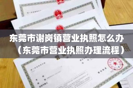 东莞市谢岗镇营业执照怎么办（东莞市营业执照办理流程）