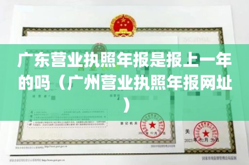 广东营业执照年报是报上一年的吗（广州营业执照年报网址）