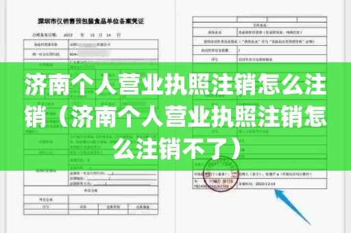 济南个人营业执照注销怎么注销（济南个人营业执照注销怎么注销不了）