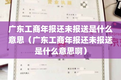 广东工商年报还未报送是什么意思（广东工商年报还未报送是什么意思啊）