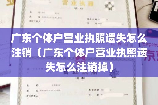 广东个体户营业执照遗失怎么注销（广东个体户营业执照遗失怎么注销掉）