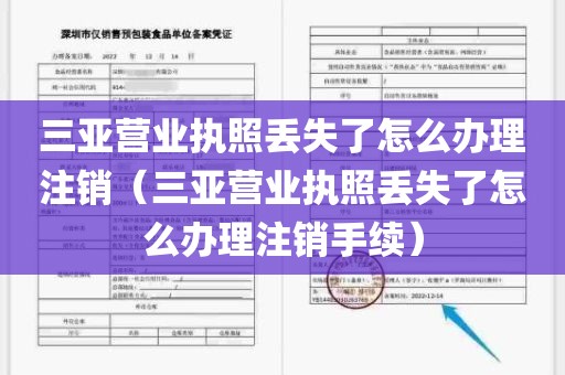 三亚营业执照丢失了怎么办理注销（三亚营业执照丢失了怎么办理注销手续）