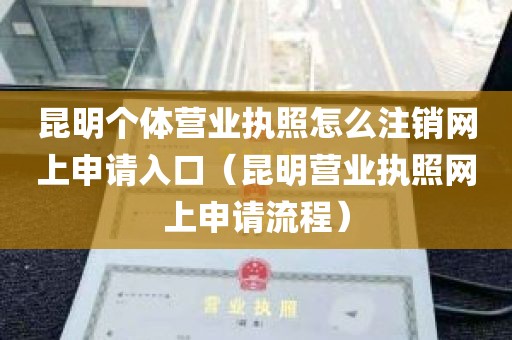昆明个体营业执照怎么注销网上申请入口（昆明营业执照网上申请流程）