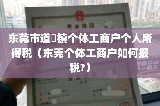 东莞市道滘镇个体工商户个人所得税（东莞个体工商户如何报税?）