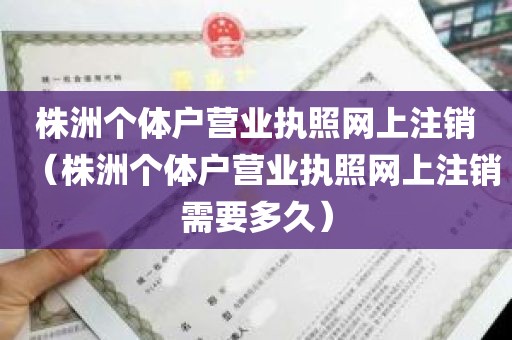株洲个体户营业执照网上注销（株洲个体户营业执照网上注销需要多久）