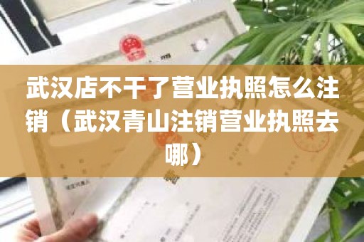 武汉店不干了营业执照怎么注销（武汉青山注销营业执照去哪）