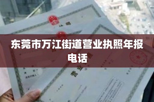 东莞市万江街道营业执照年报电话